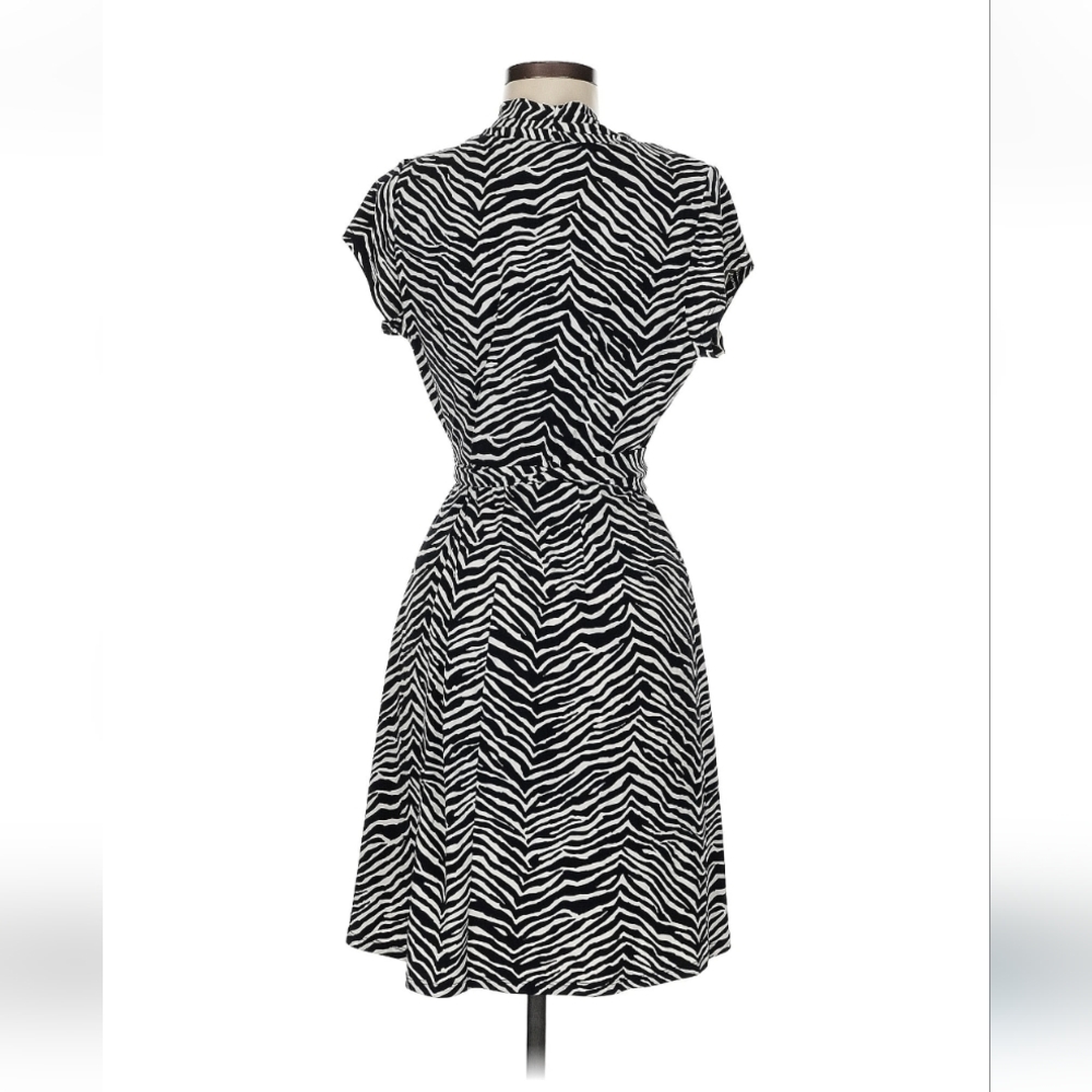 Zebra Pattern A Shape Dress - image 2
